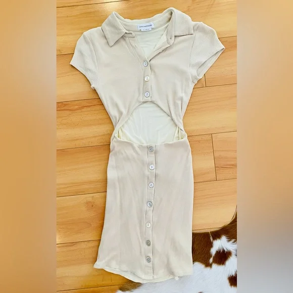 Lovers and Friends “Tara” Mini Dress in Sand | Size XXS - Picture 6 of 14
